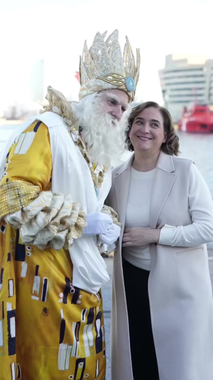 Fotograma del reel sobre l'arribada dels Reis Mags a Barcelona
